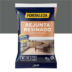 Rejunte Resinado Cinza Platina 5kg - Fortaleza 