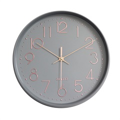 Relógio de Parede 30cm Cinza