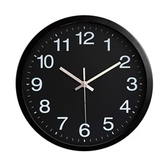 Relógio de Parede 30cm Preto