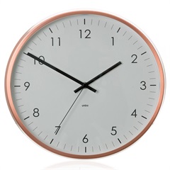 Relógio de Parede Concept 31cm Acobreado