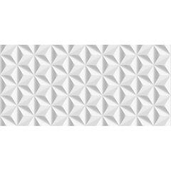 Revestimento Borda Reta Esmaltado Nuance Pirâmide Branco 43,2x91cm - Ceusa     