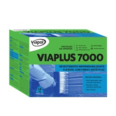 Revestimento Impermeabilizante Flexível com Fibras Viaplus 7000 18kg - Viapol  
