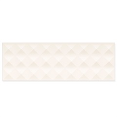 Revestimento Matte Borda Reta Quadra Prisma Off White 29,1x87,7cm