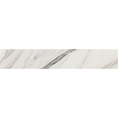 Rodapé Carrara Polido Marmorizado Branco 20x120cm - Portobello   