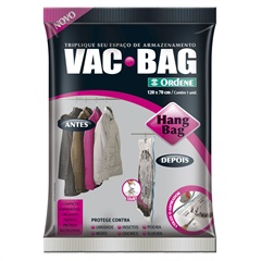 Saco para Armazenamento À Vácuo Hang Bag 120x70cm - Ordene                           