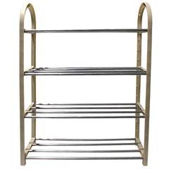 Sapateira em Metal E Plástico para 8 Pares com 4 Prateleiras 64x48cm - Casanova