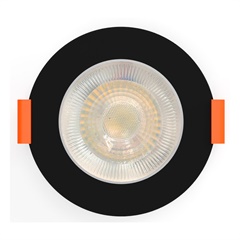 Spot de Embutir Led Redondo Easy 5w 6500k Preto - Bronzearte 