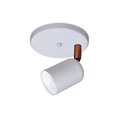 Spot Drean Base para 2 Lâmpadas GU10 Branco com Dourado