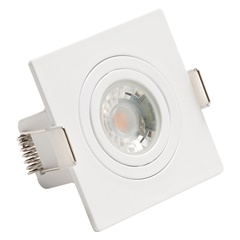 Spot Embutir Mini Dicroica Quadrado Mr11 Branco - Saveenergy