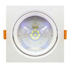 Spot Led de Embutir Quadrado 14w 3000k Branco - JCC