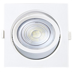 Spot LED de Embutir Quadrado Alltop 10w Autovolt 6500k Luz Branca