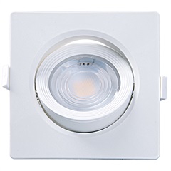 Spot Led de Embutir Quadrado Alltop 7w Autovolt 6500k Luz Branca - Taschibra  