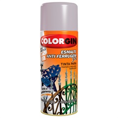 Spray Esmalte Anti Ferrugem 3 em 1 Platina - Colorgin