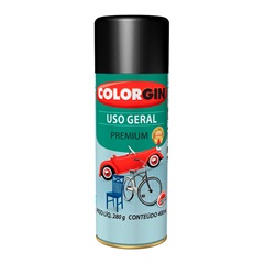 Spray Uso Geral Preto Brilhante - Colorgin