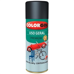 Spray Uso Geral Preto Fosco - Colorgin