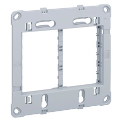 Suporte para Placa 4x4 Plástico Esatta Cinza