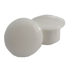 Tapa Furo para Móveis 8mm 10 Peças Branco - Metropac