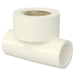 Tê de Transição Aquatherm 1/2''x22mm Branco