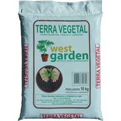 Terra Vegetal Saco com 10kg - West Garden