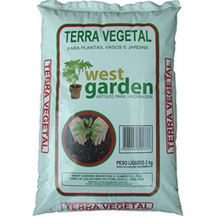 Terra Vegetal Saco com 2kg - West Garden