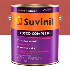 Tinta Acrílica Premium Fosco Completo Tomate Seco 3,6 Litros