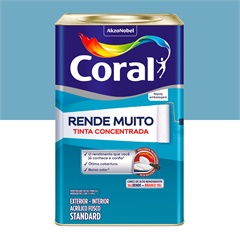 Tinta Acrílica Standard Rende Muito Concentrada Fosco Azul dos Andes 16 Litros