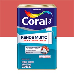 Tinta Acrílica Standard Rende Muito Concentrada Fosco Suco de Goiaba 16 Litros