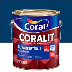 Tinta Esmalte Sintético Premium Brilhante Coralit Tradicional Del Rey 3,6 Litros - Coral