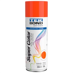 Tinta Spray Super Color Uso Geral Laranja 350ml/250g - Tekbond