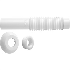 Tubo de Ligação Ajustável para Bacia Sanitária 26cm Branco - Blukit