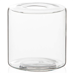 Vaso em Vidro Anhua Glass Transparente 11cm - Casa Etna