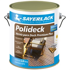 Verniz para Deck Polideck Semi Brilho Natural 3,6 Litros