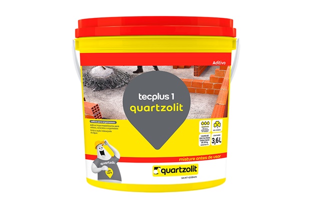 Aditivo Impermeabilizante Tecplus 1 Branco 3,6 Litros - Quartzolit 