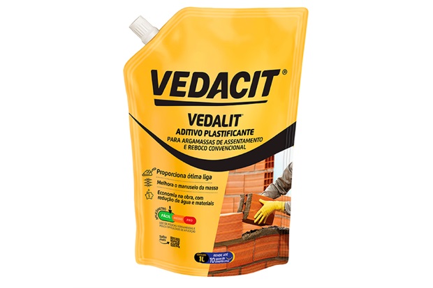 Aditivo Plastificante Vedalit 1 Litro - Vedacit