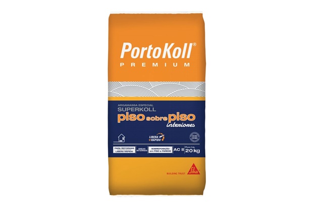 Argamassa Acii Portokoll Piso Sobre Piso Interiores Cinza 20kg - Sika