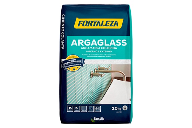 Argamassa Argaglass Pastilha de Vidro Preta 20kg  - Usina Fortaleza  