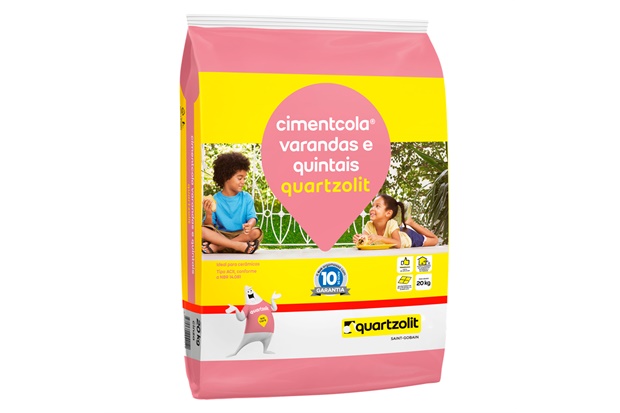 Argamassa Colante Varandas E Quintais Cinza 20kg - Quartzolit 