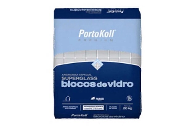 Argamassa Especial Portokoll Super Glass para Bloco de Vidro Branca 20kg - Sika