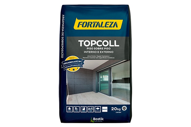 Argamassa Topcoll Extra Forte Branca 20kg - Fortaleza 