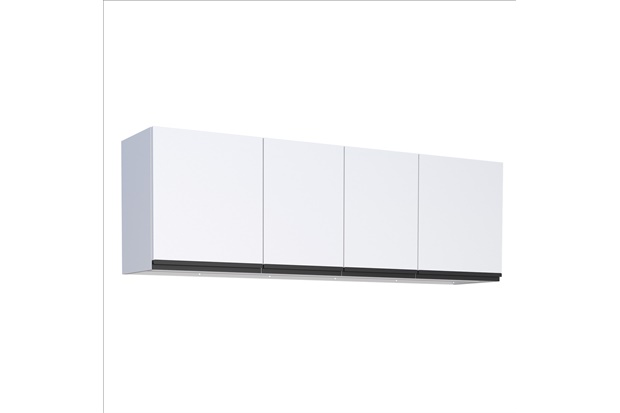 Armário Aéreo para Cozinha em Aço Gaia 56,5x176,5cm Branco - Cozimax