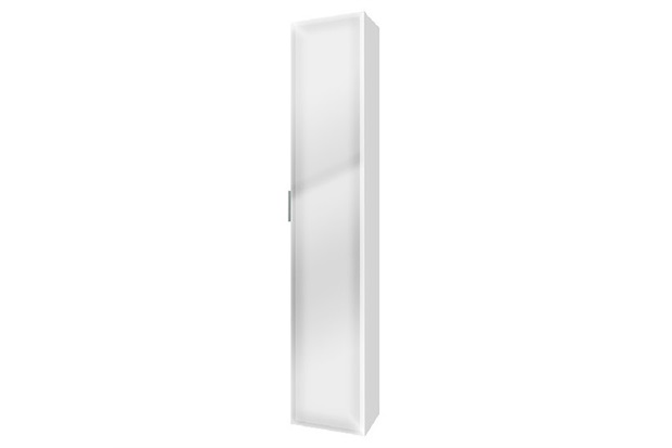 Armário Vertical para Banheiro Blu 160x30cm Branco - Bumi Móveis