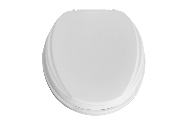 Assento Plástico Elevado Almofadado 7,5cm com Tampa Branco - Mebuki