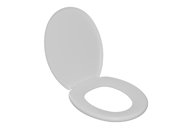 Assento Sanitário Oval Plástico Almofadado Slim Branco - Astra     