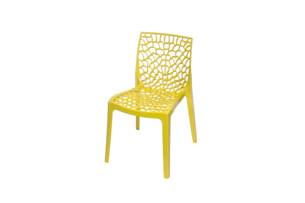 Cadeira Gruvyer em Pp Amarela 80,5cm - Ór Design