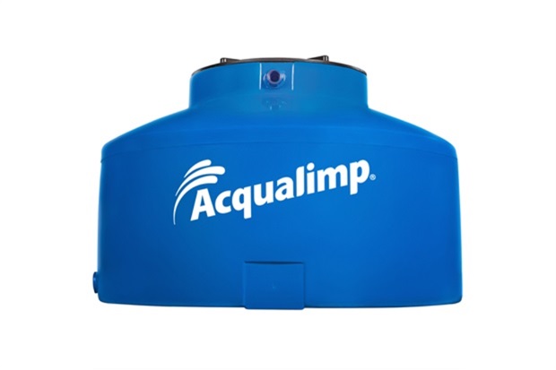 Caixa D'Água em Polietileno Água Protegida com 1750 Litros Azul - Acqualimp