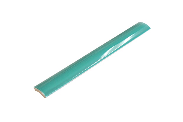 Canaleta Externa para Piscina Brilhante Bold Verde Jade 2,5x20cm com 20 Peças - Eliane            