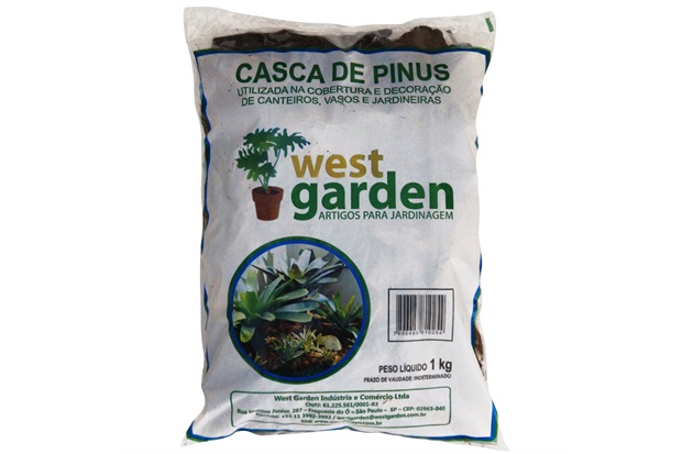 Casca de Pinus 1kg - West Garden