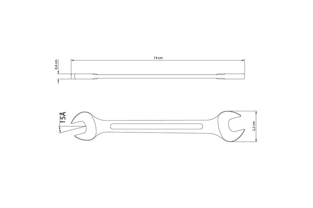 Chave Fixa 8x9mm Cromada - Tramontina 