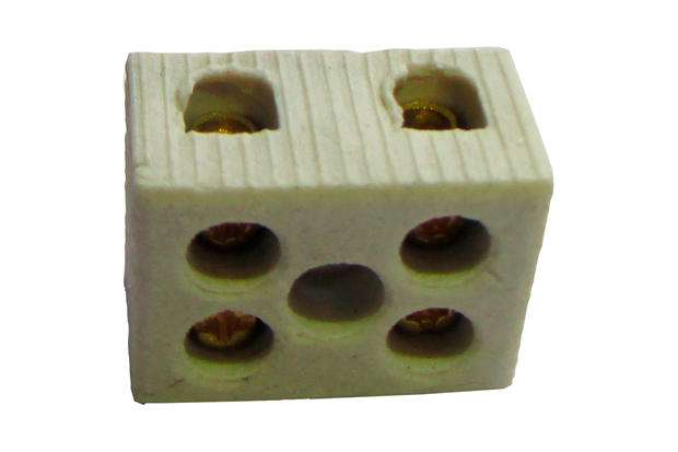 Conector de Porcelana Bip 10mm 1peça Branco - Metropac