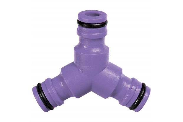 Conector Triplo para Mangueira 1/2'' Roxo - Palisad